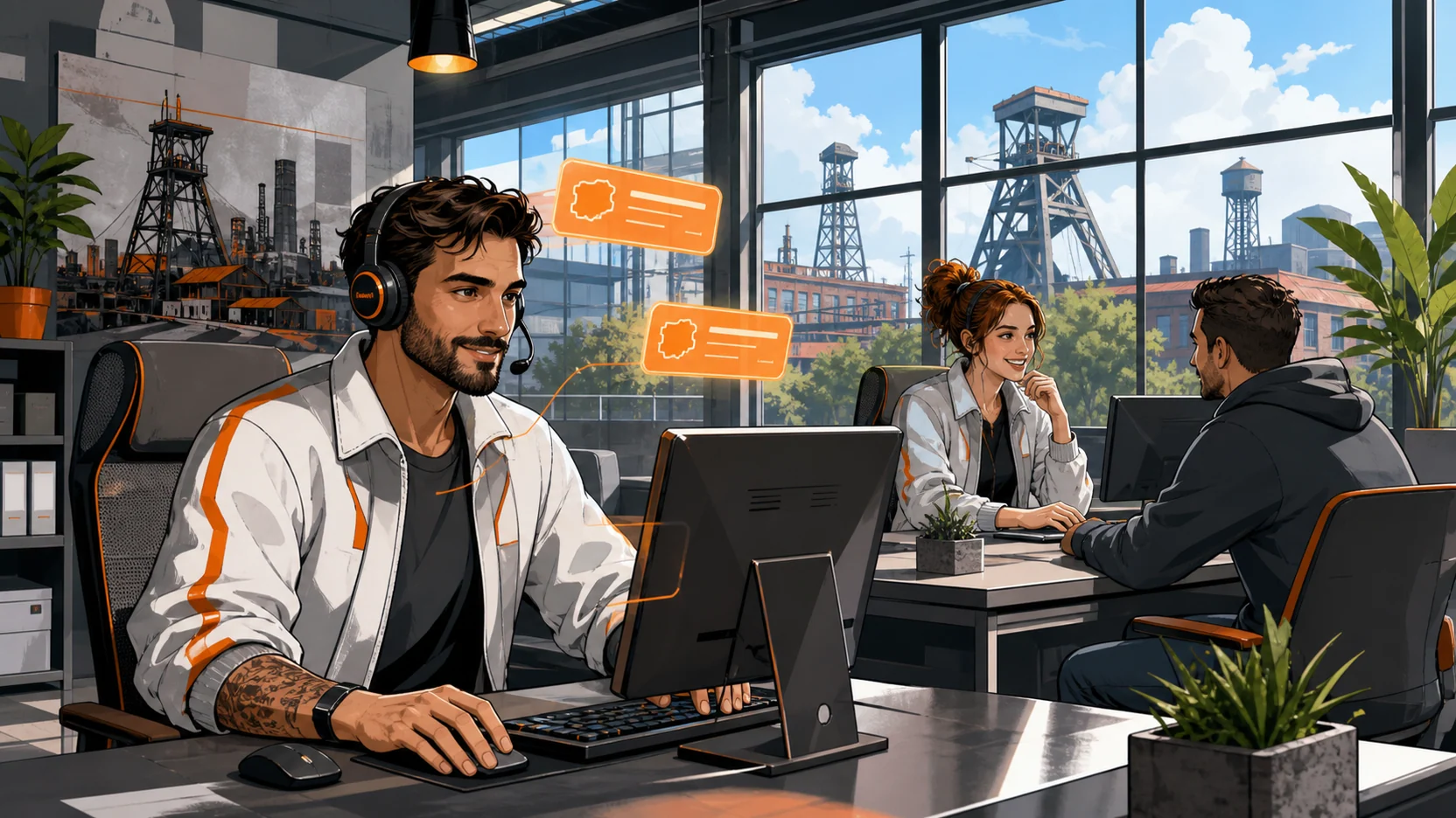 Professioneller Discord-Support in einem Ruhrgebiets-Büro