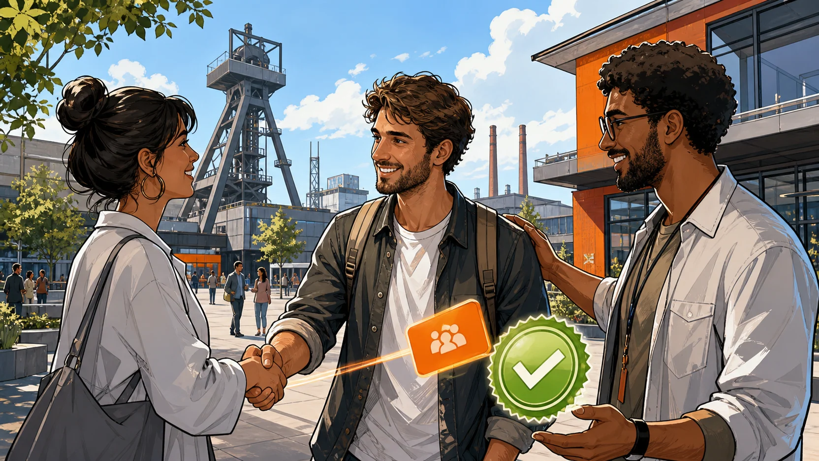 Neues Community-Mitglied wird begrüßt und verifiziert